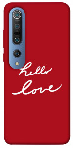 Чехол Hello love для Xiaomi Mi 10