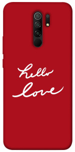 Чехол Hello love для Xiaomi Redmi 9
