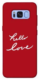 Чехол Hello love для Galaxy S8 (G950)