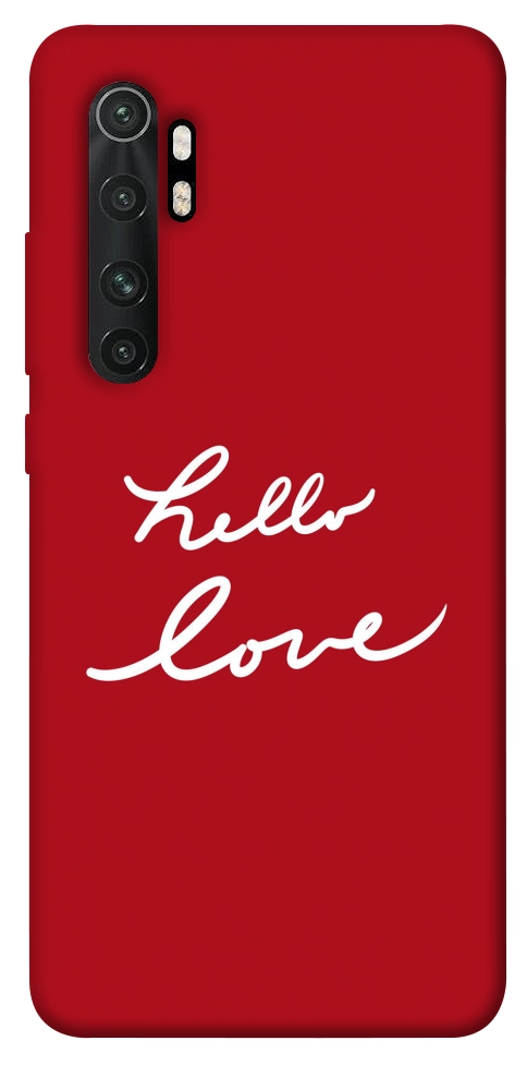 Чохол Hello love для Xiaomi Mi Note 10 Lite