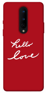 Чехол Hello love для OnePlus 8