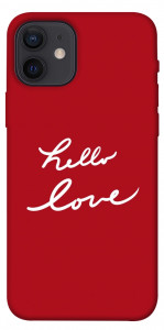 Чехол Hello love для iPhone 12