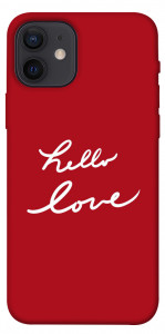 Чохол Hello love для iPhone 12