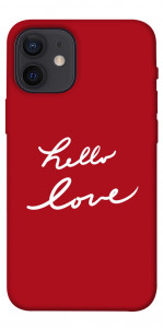 Чохол Hello love для iPhone 12 mini