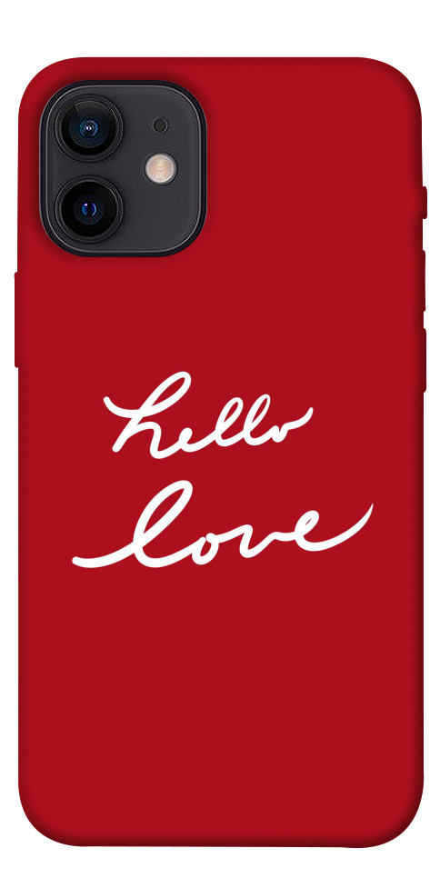 Чохол Hello love для iPhone 12 mini