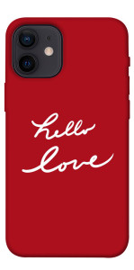 Чехол Hello love для iPhone 12 mini