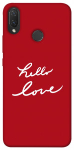 Чохол Hello love для Huawei P Smart+