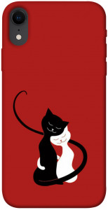 Чехол Влюбленные коты для iPhone XR