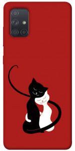 Чохол Закохані коти для Galaxy A71 (2020)