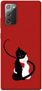 Чехол Влюбленные коты для Galaxy Note 20