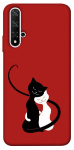 Чехол Влюбленные коты для Huawei Honor 20
