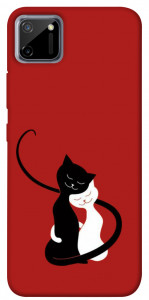 Чехол Влюбленные коты для Realme C11