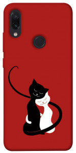 Чехол Влюбленные коты для Xiaomi Redmi Note 7