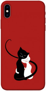 Чехол Влюбленные коты для iPhone X (5.8")