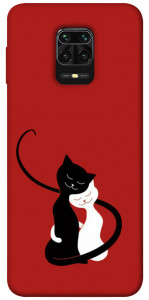 Чехол Влюбленные коты для Xiaomi Redmi Note 9 Pro
