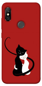 Чехол Влюбленные коты для Xiaomi Redmi Note 6 Pro