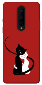 Чехол Влюбленные коты для OnePlus 8
