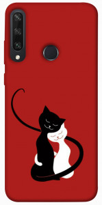 Чохол Закохані коти для Huawei Y6p