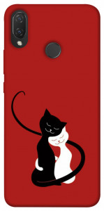 Чехол Влюбленные коты для Huawei P Smart+