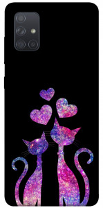 Чохол Космічні коти для Galaxy A71 (2020)