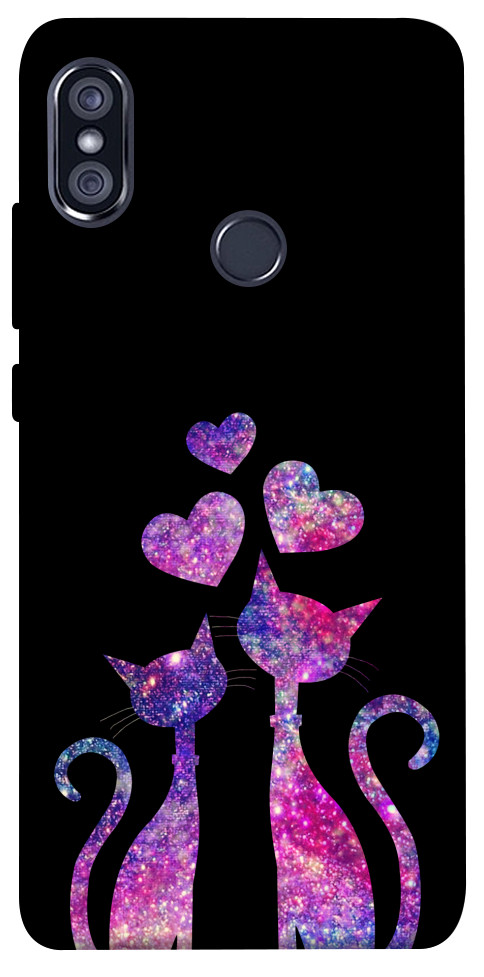 Чехол Космические коты для Xiaomi Redmi Note 5 (Dual Camera)