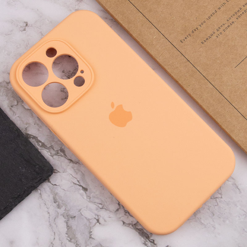 Заказать Чехол Silicone Case Full Camera Protective (AA) для Apple iPhone 13 Pro Max (6.7") (Оранжевый / Cantaloupe) на vchehle.ua