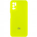 Чехол Silicone Cover Full Camera (AA) для Xiaomi Redmi Note 10 5G / Poco M3 Pro (Салатовый / Neon green)