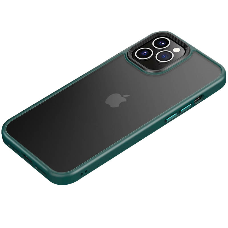 TPU+PC чехол Metal Buttons для Apple iPhone 11 Pro (5.8") (Зеленый)