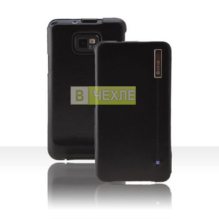Кожаный чехол Zenus Estime Color Point Series (черный) для Samsung i9100 Galaxy S 2 (Черный)