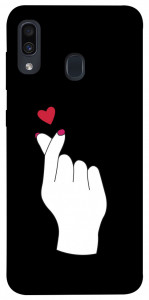 Чехол Сердце в руке для Samsung Galaxy A30