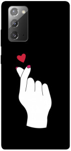 Чохол Серце в руці для Galaxy Note 20