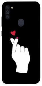 Чехол Сердце в руке для Galaxy M11 (2020)