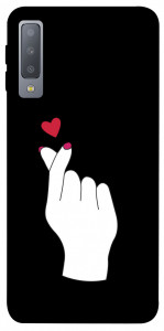 Чехол Сердце в руке для Galaxy A7 (2018)