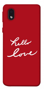 Чехол Hello love для Samsung Galaxy M01 Core