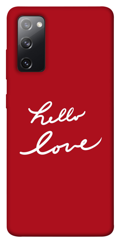 Чохол Hello love для Galaxy S20 FE