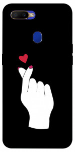 Чехол Сердце в руке для Oppo A5s