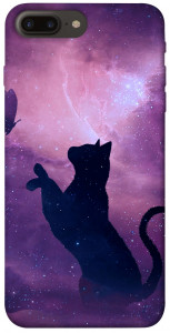 Чохол Кіт та метелик для iPhone 7 plus (5.5'')