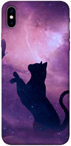 Чохол Кіт та метелик для iPhone XS Max