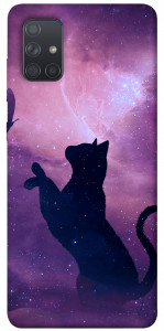 Чохол Кіт та метелик для Galaxy A71 (2020)