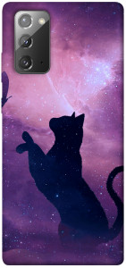 Чохол Кіт та метелик для Galaxy Note 20