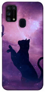 Чохол Кіт та метелик для Galaxy M31 (2020)