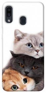 Чохол Три коти для Samsung Galaxy A30