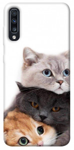 Чехол Три кота для Galaxy A70 (2019)