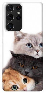Чехол Три кота для Galaxy S21 Ultra