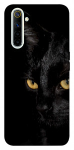 Чехол Черный кот для Realme 6