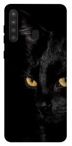 Чехол Черный кот для Galaxy A21