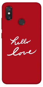 Чехол Hello love для Xiaomi Mi 8