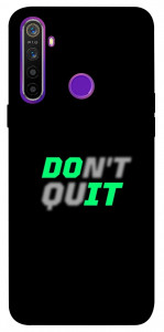 Чехол Don't quit для Realme 5