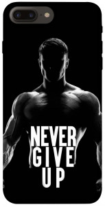 Чехол Never give up для iPhone 8 plus (5.5")