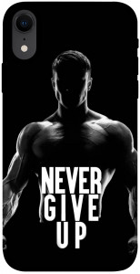 Чехол Never give up для iPhone XR